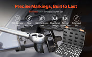Load image into Gallery viewer, SucceBuy Torx Bit Socket and External Torx Socket Set 60-Piece T6-T70 TT6-TT70 TP8-TP60 E4-E24 S2 Alloy Steel and Cr-V Steel