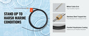 Bild in Galerie-Viewer laden, Amocart Boat Steering Cable 17 Feet Outboard Marine Rotary Steering Cable 1/2 Ton High Tensile Strength Universal Compatibility
