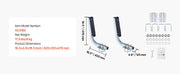 Load image into Gallery viewer, SucceBuy Boat Trailer Guides 2PCS High-Hardness Steel Trailer Guide-Ons Fits C-Channel Bunk-Style Pontoon Trailers/V-Hull Boats