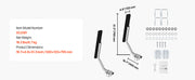 Bild in Galerie-Viewer laden, Amocart Boat Trailer Guides 2PCS High-Hardness Steel Trailer Guide-Ons Fits C-Channel Bunk-Style Pontoon Trailers/V-Hull Boats