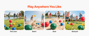 Bild in Galerie-Viewer laden, Amocart Bocce Ball Set 8 Resin Balls with Pallino Carry Bag and Measuring Rope Multi Color for Beach Lawn and Backyard Games
