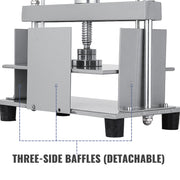 Load image into Gallery viewer, Amocart Manual Paper Press Machine 12x8.6 in for A4 Paper 10cm Thickness Steel Frame Paper Press Machine Papermaking Book Press