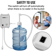 Bild in Galerie-Viewer laden, Amocart Bottled Water Dispensing Pump w/PE Pipe 1 Gal/MIN 40 PSI for Coffee Tea Machine Water Dispenser Refrigerator Ice Maker