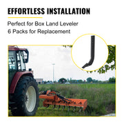 Bild in Galerie-Viewer laden, SucceBuy Box Blade Shank Scarifier Shank Ripper Shank with Removable Tapered Teeth and Pins for Replacement Digging Plowing