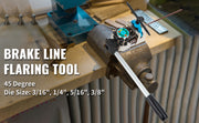 Bild in Galerie-Viewer laden, Amocart Brake Line Flaring Tool 45° Double Flares for 3/16" 1/4" 5/16" 3/8" Tube Size Suitable for Soft Metal of Copper Lines
