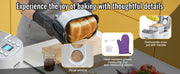 Bild in Galerie-Viewer laden, Amocart 2/3 LB Bread Maker 15-in-1 Dough Machine Nonstick Ceramic Pan Automatic Bread maker with Gluten Free Setting