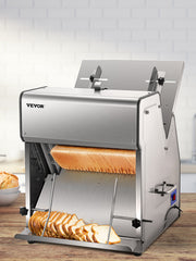 Bild in Galerie-Viewer laden, Amocart Commercial Bread Slicer Stainless Steel 12mm Blades Electric Bread Cutting Machine Kitchen Appliance Toast Processor