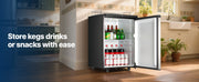 Load image into Gallery viewer, Amocart Beer Kegerator Triple/Dual Tap Home Draft Beer Dispenser for Ball Lock Full Size Keg Refrigerator w/ 5lbs CO2 Tank 162L