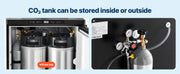Load image into Gallery viewer, Amocart Beer Kegerator Triple/Dual Tap Home Draft Beer Dispenser for Ball Lock Full Size Keg Refrigerator w/ 5lbs CO2 Tank 162L