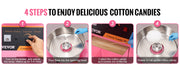 Bild in Galerie-Viewer laden, SucceBuy Electric Cotton Candy Machine with Cart 1000W Commercial Floss Maker with Stainless Steel Bowl Sugar Scoop and Drawer