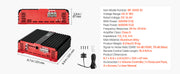 Charger l'image dans la visionneuse de galerie, Amocart Monoblock Car Amplifier Class D Car Audio Amplifier with Remote Subwoofer Level Control Low Pass Filter and Bass Boost