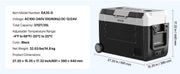 Load image into Gallery viewer, Amocart 35L 45L 55L Portable Foldable Handle Car Refrigerator with Wheel -4°F to 68°F Truck Refrigerator with APP Control Compressor Freezer for Camping Picnics Car Home Traval