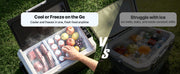 Load image into Gallery viewer, Amocart 35L 45L 55L Portable Foldable Handle Car Refrigerator with Wheel -4°F to 68°F Truck Refrigerator with APP Control Compressor Freezer for Camping Picnics Car Home Traval
