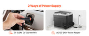 Bild in Galerie-Viewer laden, SucceBuy 12 Volt Car Refrigerator 60L/78L Car Fridge Portable Electric Cooler with Wheels and Handle for Outdoor Camping Travel