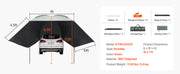 Load image into Gallery viewer, SucceBuy Vehicle Awning Retractable Car Side Awning Car Awning with Waterproof Storage Bag Suitable for Truck SUV Van Campers