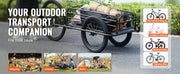 Load image into Gallery viewer, Amocart 275 lbs Bike Cargo Trailer Bicycle Wagon Cart Foldable Compact Storage with Universal Hitch 20" Wheels fits Most Bike