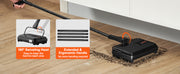 Load image into Gallery viewer, Amocart Manual Carpet Sweeper 7.87 in Sweeping Paths 300ml Dustbin Capacity w/ Comb for Home Rugs Hardwood Surfaces Wood Floors
