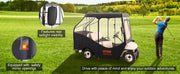 Bild in Galerie-Viewer laden, Amocart Golf Cart Enclosure 420D Polyester Driving Enclosure with 4-Sided Transparent Windows 4 Passenger Club Car Cover