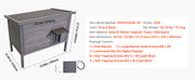 Bild in Galerie-Viewer laden, SucceBuy Heated Cat House Insulated Wooden House for Outdoor Cats with Heating Pad Openable Asphalt Roof for 1-3 Cats in Winter