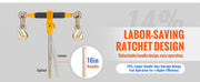 Load image into Gallery viewer, Amocart Heavy Ratchet Chain Binder Tie Down Hauling Load Strap with Detachable Hook Antiskid Handle for Flatbed Truck Trailer