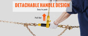 Load image into Gallery viewer, Amocart 7100 lbs Ratchet Chain Binder Heavy Duty Secure Load with Anti-skid Handle Tie Down Hauling for Flatbed Truck Trailer