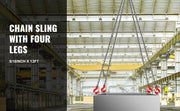 Load image into Gallery viewer, Amocart Lifting Chain Sling Lifts 5Tonne 1.5M 3M 4M X 5/16 Inch Heavy Duty With 4 Legs Grade Hooks and Adjuster G80 Alloy Steel