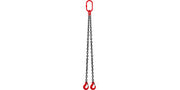Load image into Gallery viewer, Amocart 5FT 8800lbs Lifting Chain Sling Double Leg with Grab Hooks G80 Mn-steel Sling Chain for Engine Hoist Heavy Duty Moving