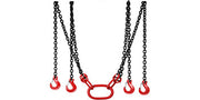 Load image into Gallery viewer, Amocart Lifting Chain Sling Lifts 5Tonne 1.5M 3M 4M X 5/16 Inch Heavy Duty With 4 Legs Grade Hooks and Adjuster G80 Alloy Steel