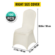 Bild in Galerie-Viewer laden, Amocart 100Pcs Wedding Chair Covers Stretch Polyester Spandex Slipcover Folding Flat Front Chair Covers for Hotel Dining Party