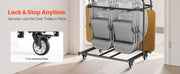 Bild in Galerie-Viewer laden, Amocart 400 LBS Folding Chair Rack Cart with Swivel Casters fit 5 Tables+14 Chairs Storage Dolly Chair Holder for Party Hotel