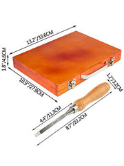 Charger l'image dans la visionneuse de galerie, SucceBuy Lot de 12 ciseaux à bois à main pour sculpture, couteaux de tournage pour tour à bois, outils de menuiserie professionnels pour artisanat sur bois
