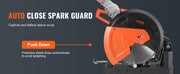 Load image into Gallery viewer, SucceBuy 2800W Chop Saw 14"/355mm Blade Diameter Cut Off Saw 1200RPM Steel Cutting Machine 0-45° Adjustable Dry Cut Chop Saw