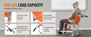 Bild in Galerie-Viewer laden, Amocart 350lbs EMS Stair Climbing Chair Foldable Stair Wheelchair Ambulance Firefighter Evacuation Use for Elderly Disabled