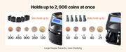 Load image into Gallery viewer, SucceBuy 230/300 Coins/Min USD Coin Sorter Wrapper Professional Electric Automatic Machine LED Display for School Shop Bank Home