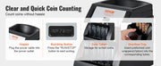 Load image into Gallery viewer, SucceBuy 230/300 Coins/Min USD Coin Sorter Wrapper Professional Electric Automatic Machine LED Display for School Shop Bank Home