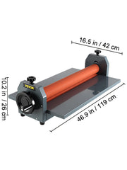 Load image into Gallery viewer, Amocart 39.3"x0.71" Manual Cold Roll Laminator Machine Document Plasticizer Fits for Poster Painting Photo Book Cover A3 A4