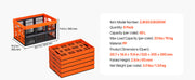 Bild in Galerie-Viewer laden, SucceBuy 45L 6PCS Plastic Collapsible Storage Bins with Handles Stackable Folding Storage Crates Containers for Home Organizing