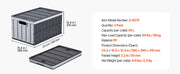 Charger l'image dans la visionneuse de galerie, SucceBuy 2/3Packs 65L Plastic Collapsible Storage Bins Stackable Folding Crates Containers Space-Saving Basket for Home Organize