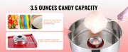Bild in Galerie-Viewer laden, Amocart Electric Cotton Candy Machine Candy Floss Maker Commercial Cotton Candy Machine with Stainless Steel Bowl Sugar Scoop