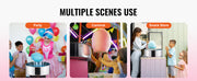 Charger l'image dans la visionneuse de galerie, Amocart Electric Cotton Candy Machine Candy Floss Maker Commercial Cotton Candy Machine w/ Stainless Steel Bowl and Sugar Scoop