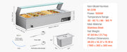 Load image into Gallery viewer, Amocart Commercial Food Warmer Electric Stainless Steel Steam Food Warmer Countertop Buffet Bain Marie with Soup for Catering