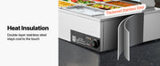 Load image into Gallery viewer, Amocart Commercial Food Warmer Electric Stainless Steel Steam Food Warmer Countertop Buffet Bain Marie with Soup for Catering