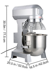Bild in Galerie-Viewer laden, Amocart 10-30L Electric Dough Machine Stainless Steel Commercial Cream Egg Whisk Mixer Processor Kitchen Food Stand Blender