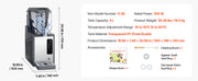 Bild in Galerie-Viewer laden, Amocart Slushie Machine No Ice Needed Slushy Machine Frozen Drink Maker w/ Single Tank Margarita Machine for Frozen Margaritas