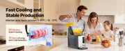 Bild in Galerie-Viewer laden, SucceBuy Slushie Machine No Ice Needed Slushy Machine Frozen Drink Maker w/ Single Tank Margarita Machine for Frozen Margaritas