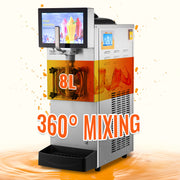 Bild in Galerie-Viewer laden, Amocart 8L/2.1 Gal Slushy Margarita Machine Single Bowl Smoothie Frozen Drink Beverage Dispenser Slushie Maker for Restaurants