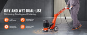 Load image into Gallery viewer, SucceBuy Electric Concrete Floor Grinder 7inch Walk-Behind 1.7HP Concrete Floor Polisher 1300W 1720RPM for Granite Marble Stones