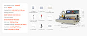 Load image into Gallery viewer, SucceBuy Continuous Bag Band Sealing Machine 0.24-0.47in Width Horizontal Band Sealer with Ink Printing for 0.001-0.03 in Bags