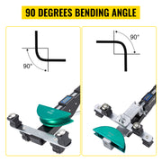 Load image into Gallery viewer, Amocart HVAC Refrigeration Manual Copper Ratcheting Pipe Bender Kit with 7 Dies 8-22mm 90° Inward & Outward Tube Bending Tools