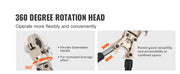Bild in Galerie-Viewer laden, Amocart Copper Press Tool Tube Fittings Crimping Kit Pro Press Crimper w/ 1/2" 3/4" 1" Quick Change Jaws 360° Rotatable Crimper